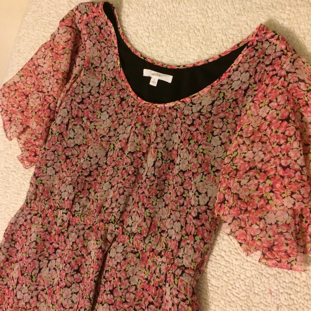 saleEliot by madewell floral print dress sz0 - Picture 2 of 7